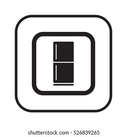 Fridge icon. Flat design.