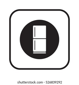 Fridge icon. Flat design.