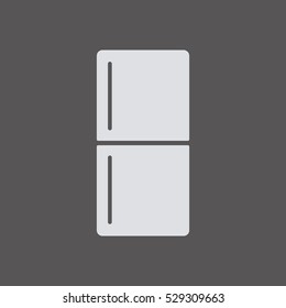 Fridge icon. Flat design.