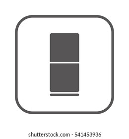 Fridge icon. Flat design.