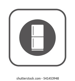 Fridge icon. Flat design.