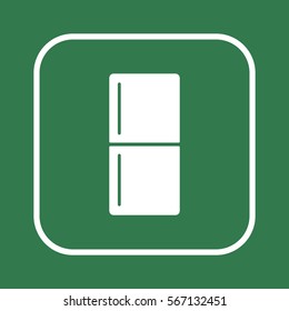 Fridge icon. Flat design.