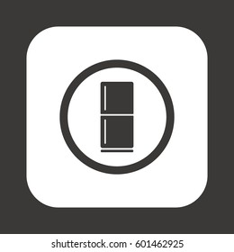 Fridge icon. Flat design.