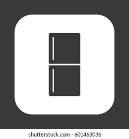 Fridge icon. Flat design.
