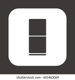 Fridge icon. Flat design.