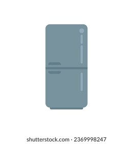 Fridge icon flat vector. Kitchen interior. Room furniture isolated