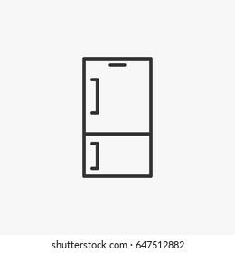 Fridge icon illustration isolated vector sign symbol