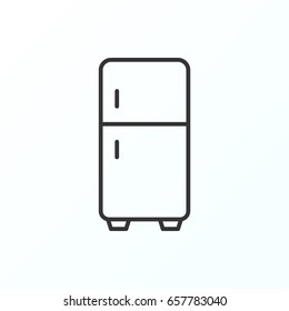 Fridge icon illustration isolated vector sign symbol