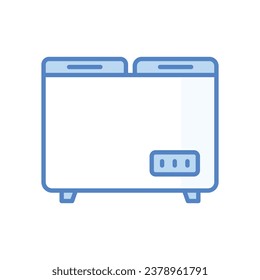 Fridge icon isolate white background vector stock illustration