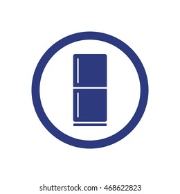 Fridge    icon,  isolated. Flat  design.