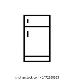 Fridge icon isolated on white background.