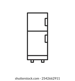 Fridge icon isolated on white background
