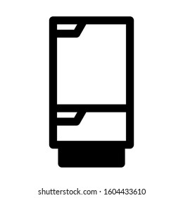 fridge icon isolated sign symbol vector illustration - Collection of high quality black style vector icons
