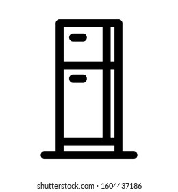 fridge icon isolated sign symbol vector illustration - Collection of high quality black style vector icons
