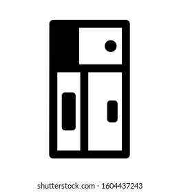 fridge icon isolated sign symbol vector illustration - Collection of high quality black style vector icons
