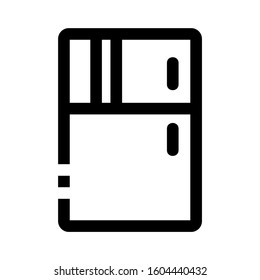 fridge icon isolated sign symbol vector illustration - Collection of high quality black style vector icons
