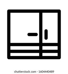 fridge icon isolated sign symbol vector illustration - Collection of high quality black style vector icons
