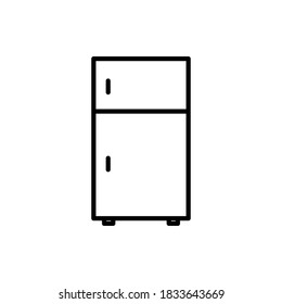 fridge icon line style vector editable for your design
