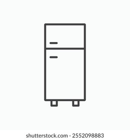 Fridge icon. line style vector icon.