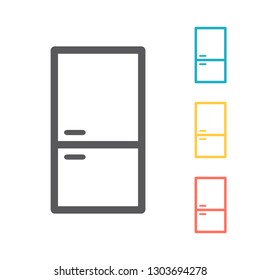 Fridge icon. line icon. Vector icon for web graphic.