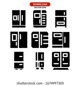 fridge icon or logo isolated sign symbol vector illustration - Collection of high quality black style vector icons
