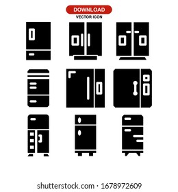fridge icon or logo isolated sign symbol vector illustration - Collection of high quality black style vector icons
