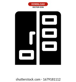 fridge icon or logo isolated sign symbol vector illustration - high quality black style vector icons
