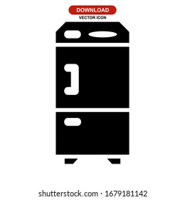 fridge icon or logo isolated sign symbol vector illustration - high quality black style vector icons
