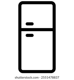 fridge icon with outline style
