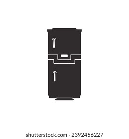 Elemento de diseño vectorial de contorno de icono de puente. Símbolo de refrigerador de logotipo. plantilla vectorial de estilo moderno.