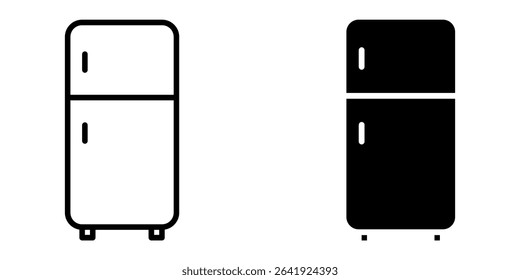 Fridge Icon set. Symbol isolated on white background. vector illustration.