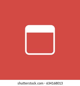 fridge icon. sign design. red background