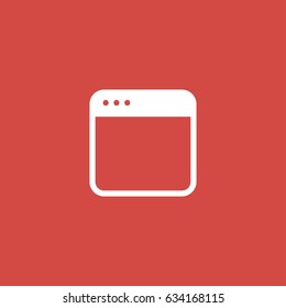 fridge icon. sign design. red background