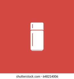 fridge icon. sign design. red background