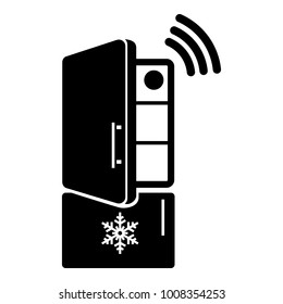 Fridge icon. Simple illustration of fridge vector icon for web
