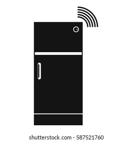 Fridge icon. Simple illustration of fridge vector icon for web