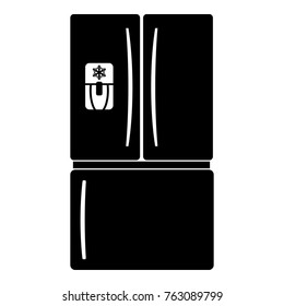 Fridge icon. Simple illustration of fridge vector icon for web