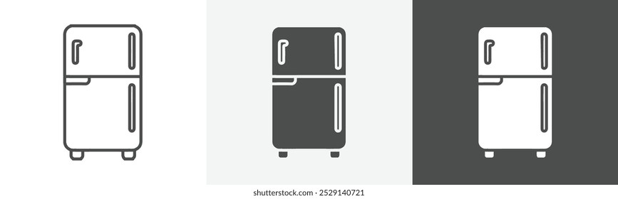 fridge icon Thin line symbol collection