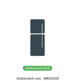 Fridge icon vector
