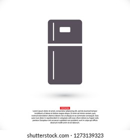 Fridge icon. Vector  Eps 10 