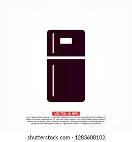 Fridge icon. Vector  Eps 10 