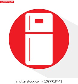 Fridge icon. Vector  Eps 10 . Lorem Ipsum Flat Design 
