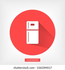 Fridge icon. Vector  Eps 10 . Lorem Ipsum Flat Design 