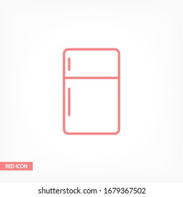 Icono de Fridge. Vector Eps 10 . Diseño plano Lorem Ipsum