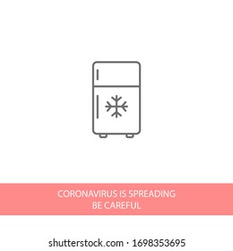 Icono de Fridge. Vector Eps 10 . Diseño plano Lorem Ipsum