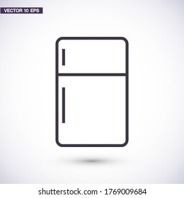 Icono de Fridge. Vector Eps 10. Diseño plano Lorem Ipsum 
