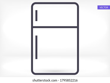 Fridge icon. Vector  Eps 10 . Lorem Ipsum Flat Design 