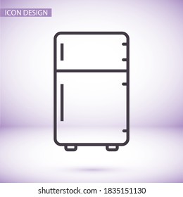 Fridge icon. Vector  Eps 10 . Lorem Ipsum Flat Design 