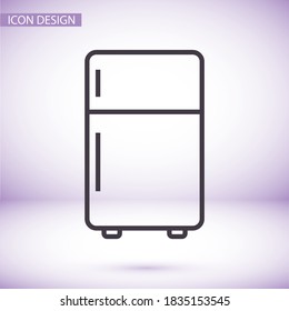Fridge icon. Vector  Eps 10 . Lorem Ipsum Flat Design 