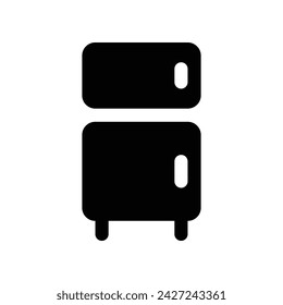 fridge icon. vector glyph icon for your website, mobile, presentation, and logo design.